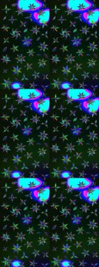 Üst manzara, yumuşak stil. Sevgililer günü ve tebrik kartı konsepti için şık bir davetiye. Gri ve mavi renkte manzaralı çiçek deseni. Çiçek kompozisyonu, el boyası, hassas şablon..