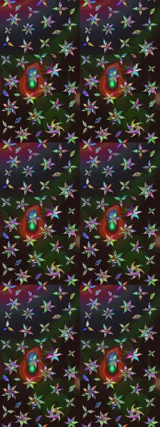 Güzel kumaş deseni. Düz Çiçek Elementleri Tasarımı. Raster çiçekli arka plan. Yazdır. Güzel eskiz şekli. Renkli Yaz Teması çizim şablonu.