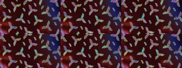 Soyut duvar kâğıdı, ambalaj dekorasyonu. Kahverengi, mavi ve yeşil renklerde şirin kar taneleri. Kışın sembolü, mutlu noeller, mutlu yeni yıl kutlaması Raster illüstrasyonu. Kar tanesi kadar basit..