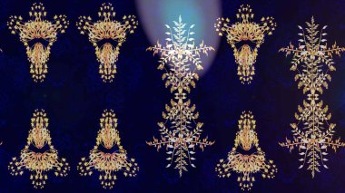 Siyah, gri ve nötr kar tanecikleri tabelası. Kar Tanesi Mozaik ikonu. Raster illüstrasyonu. Düz dizayn. Sembol kışı, donmuş, Noel, yeni yıl tatili. Grafiksel element dekorasyonu.