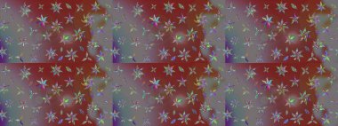 Çiçekli el çizimi çizimi deseni. Modern gelişim kahverengi ve gri raster arka plan duvar kâğıdı illüstrasyonu klasik çizgili iz sürme desenli çiçekler, çiçekli süsler.