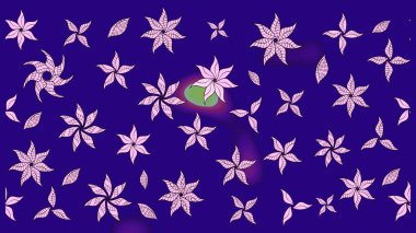 Düz Çiçek Elementleri Tasarımı. Renkli Bahar Teması eskiz kalıbı. Raster illüstrasyonu. Mavi renkte zarif çiçek buketi suluboya.