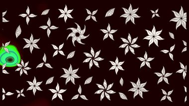 Küçük çiçekli basit bir çiçek çizimi. Raster illüstrasyonu. Siyah renkte sevimli çiçekler. Moda baskısı, albüm, ambalaj kağıdı, duvar kağıdı için zarif dekoratif süslemeler..