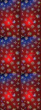 Eskiz modeli etnik tasarım. Çiçekleri, deniz kabukları, mandalaları ve suluboya efektleriyle donanma geçmişi. Yatak çarşafları, ceket, paket tasarımı, kumaş ve moda kavramları için tekstil baskısı.