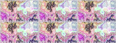 Nötr ve gri renklerde parlak çiçeklerle soyut ve pürüzsüz desen. Çiçeksel elementlerle süslenmiş zarif raster dokusu. Küçük çiçekte şirin bir çiçek deseni var..