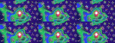 Şekil verilmiş çiçeklerle eskiz deseni. Süslü zentangle çizim dokusu, soyut çiçeklerle süslenmiş. Çiçek deseni duvar kağıdı, şablon dolguları ve web sayfası arkaplanı için kullanılabilir.