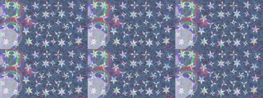 Eskiz arkaplan modeli. Vadinin mavi renkli çiçekleri. Suluboya, elle çizilmiş. Raster - stok.