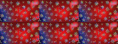 Kırmızı ve mavi renkte çiçekler olan çiçek deseni çiz. Suluboya tarzında kırmızı ve mavi renkte çiçekler.