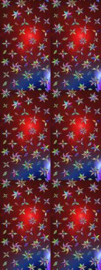 Raster düz çiçek çizim deseni. Kırmızı ve kahverengi renkte çiçekler. Tasarım hediye paketi, tebrik kartları, posterler ve afiş tasarımı.