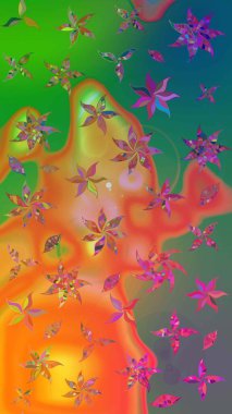 Çiçekleri, deniz kabukları, mandalaları ve suluboya efektleriyle donanma geçmişi. Yatak çarşafları, ceket, paket tasarımı, kumaş ve moda kavramları için tekstil baskısı. Çizim kalıbı etnik tasarım.