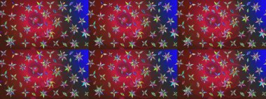 Kırmızı ve kahverengi renkte çiçekler. Raster düz çiçek çizim deseni. Tasarım hediye paketi, tebrik kartları, posterler ve afiş tasarımı.