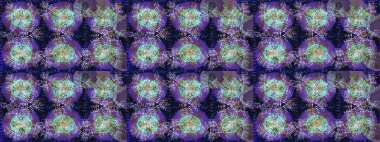 Kış konsepti Mor, gri ve mavi renkte kar tanesinden yapılmış kış deseni. Düz yatıyordu. Raster illüstrasyonu.