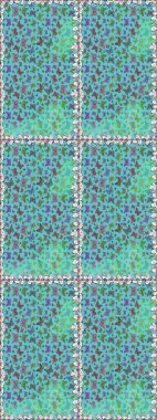 Raster illüstrasyonu. Kusursuz desen. Tekstil baskısı için ekose kelebek. Mavi renkte bir resim. Karala, karala, karala.