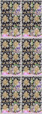 Raster geleneksel, gri renklerde, altın, kusursuz desen. Barok tarzında kusursuz bir doğulu süsü..