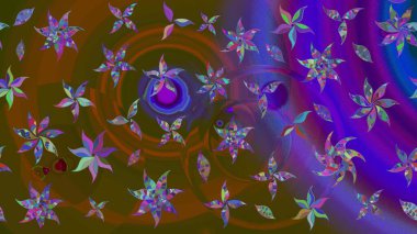 Suluboya çizim kalıbı. Dekorasyon ve tasarım için güzel bir desen. Moda baskısı. Çiçeğin suluboya çizimlerinin mükemmel deseni. Eski model. Raster illüstrasyonu.