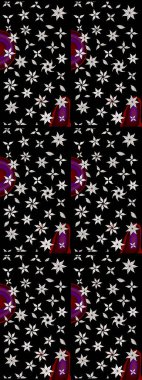 Küçük çiçekteki sevimli çiçek deseni. Robot resim. Raster illüstrasyonu.