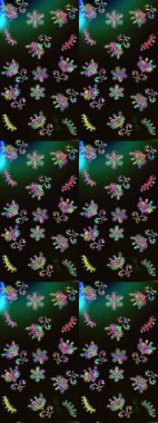 Sevgililer günü ve tebrik kartı konsepti için şık bir davetiye. Çiçek kompozisyonu, el boyası, hassas şablon. Üst manzara, yumuşak stil. Siyah, gri ve yeşil renkte manzaralı çiçek deseni.