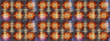 Kar taneleri deseni. Raster illüstrasyonu. Renkli arka planda izole edilmiş kar tanelerinin düz tasarımı. Kar taneleri arka planda. Kar tanesi süslemeli desen.