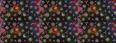 Çiçek desenli raster, çizgi grafik desenli soyut raster arkaplan. Modern stil dokusu.