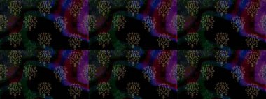 Renkli Yaz Temalı eskiz kalıbı. Raster illüstrasyonundaki çiçek desenli çizim. Düz Çiçek Elementleri Tasarımı. Siyah renkte çiçekler.