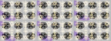 Folk Style. Raster illüstrasyonu. Tekstil için Lacy Fashion Print. Stilize Çiçekler. Mandalas 'ın dekoratif dokusu. Kumaş veya Duvar Kağıdı Tasarımı. Dantelli Kar Tanelerinin Etkisi.