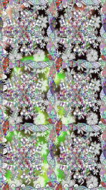 Düz Çiçek Elementleri Tasarımı. Renkli Bahar Temalı Kusursuz Arkaplan. Tarafsız renklerde çiçekler. Güzel çiçek deseni..