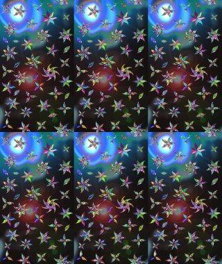 Küçük çiçekte güzel bir çiçek deseni var. Çiçekli çiçek deseni, suluboya. Raster deseni.