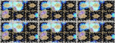 Kahverengi ve bej renklerde altın elementler. Şık bir grafik desen. Çiçek deseni. Kusursuz raster arka plan. Duvar kâğıdı barok, İspanyol kumaşı.