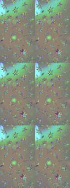 Çiçek desenli eskiz. Gri ve bej renkli çiçekler. Tişört baskısı için çiçek boyama rasteriName.