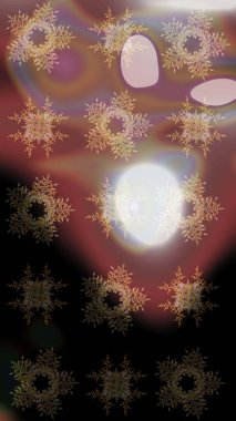 Güzel bir kış süsü. Kar taneleri koleksiyonu. Raster kahverengi, siyah ve gri kar tanelerinden izole edilmiş. Raster illüstrasyonu.