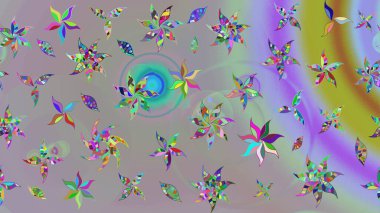 Küçük çiçekte güzel bir desen var. Çiçek arkaplan. Çiçek kolajı. Doğa. Raster deseni. Çiçek kompozisyonu. - Gri ve nötr çiçekler.