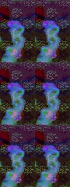 Güzel kumaş deseni. Raster suluboya deseni, narin çiçekler, kahverengi ve gri çiçekler, tebrik kartı şablonu..