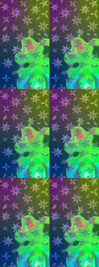 Güzel kumaş deseni. Raster illüstrasyonu. Bahar çiçekli güzel bir çiçek deseni..