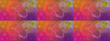 Küçük çiçekte güzel bir çiçek deseni var. Raster deseni. Çiçekli çiçek deseni, suluboya..