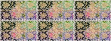 Tarafsız, gri ve altın desenli. Tekrarlayan elementlerle kusursuz soyut arkaplan. Zarif raster klasik desen.