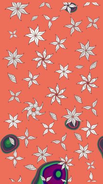 Karalama elementleri. Çizim çiçek deseni duvar kağıdı, web sitesi arka planı, ambalaj kağıdı, davetiye, broşür, afiş veya web sitesi için kullanılabilir. El çizimi Raster illüstrasyonu.