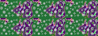 Yapraklı çizim şekli. Şirin, zarif çiçekler Raster illüstrasyonu. Poster ya da kapak için arka plan. Tekstil için figür. Davetiye ve kartpostal tasarımı için dekoratif çiçek unsurları.