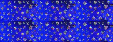 Renkli Bahar Teması eskiz kalıbı. Çiçek deseni. Raster illüstrasyonu. Chichi 'nin kumaş kalıbını çiz. Düz Çiçek Elementleri Tasarımı.