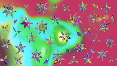 Moda baskısı. Suluboya desenli çiçek deseni. Dekorasyon ve tasarım için güzel bir desen. Çiçeğin suluboya çizimlerinin mükemmel deseni. Ayarlanmış.