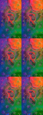 Raster. Zarif, parlak ve eskiz yeşil ve mavi çiçek desenli tasarım. Sabıka baskıları, bebek kıyafetleri, duvar kâğıtları, paket kutuları vb..