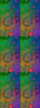 Hoş bir çiçek geçmişi var. Küçük bir çiçekte eskiz deseni. Raster illüstrasyonu. Güzel kumaş deseni.