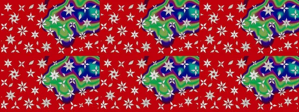 Tatil havası. Nazik romantik baskı. Kırmızı renkte çiçekler. Bahar mevsimi. Raster güzel bir çiçek deseni çiziyor..