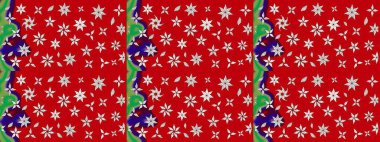 Çiçekli bahar çiçekleri. Küçük çiçekte güzel bir desen. Küçük renkli çiçekler. Moda baskıları için zarif bir şablon. Motley illüstrasyonu. Çizim.