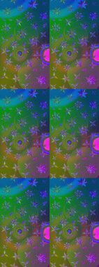 Sketch Floral Pattern in Raster illustration. Fancy fabric pattern. Colour Spring Theme sketch pattern Background. Flat Flower Elements Design.