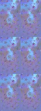 Tony 'nin kumaş kalıbını çiz. Raster illüstrasyonu. Küçük çiçekteki sevimli çiçek deseni. Modaya uygun kumaş deseni.