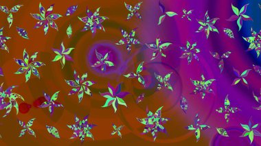 Güzel suluboya yaz çiçekleri deseni..