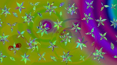 Küçük çaplı çiçeklerdeki basit şirin desenler. Tekstil veya kitap kapakları, imalat, duvar kağıtları, baskı, hediye paketi ve yapıştırma kitabı için çiçek eskizi geçmişi. Raster illüstrasyonu.