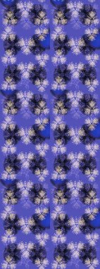 Raster illüstrasyonu. Mor, mavi ve nötr kar taneleri. Renkler. Noel ve yeni yıl moda baskıları için tatil tasarımı. Kar tanelerinin soyut arkaplanlı Noel deseni.