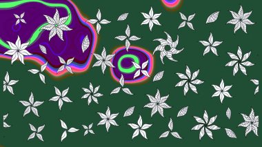 Eskiz arkaplan modeli. Vadinin yeşil renkli çiçekleri. Raster - stok. Suluboya, elle çizilmiş.