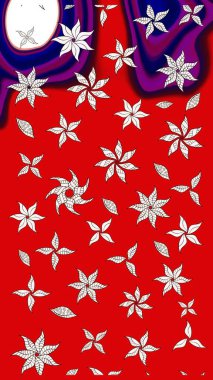 Çiçekler kırmızı ve nötr renklerde suluboya tarzında. Kırmızı ve nötr renklerde çiçeklerle çizilmiş çiçek deseni.